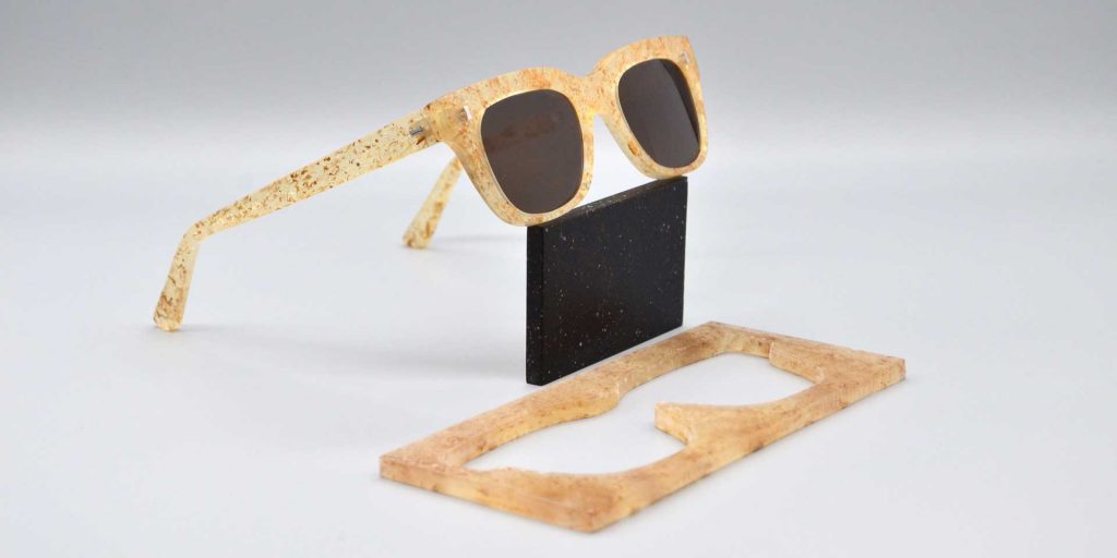 Óculos de Sol feito de Chips Board